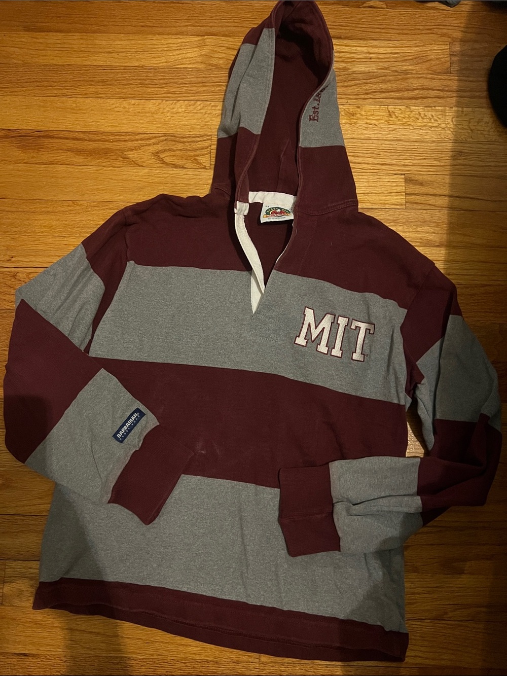 MIT Massachusetts Institute of Technology red and Gray Rugby xsmall